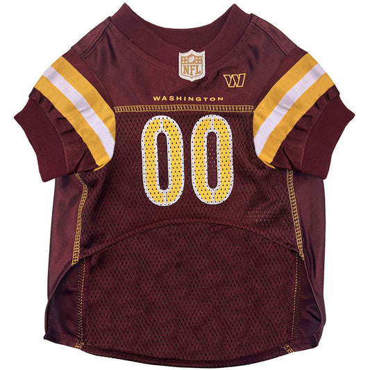 NFL Washington Commanders Striped Mesh Dog Jersey