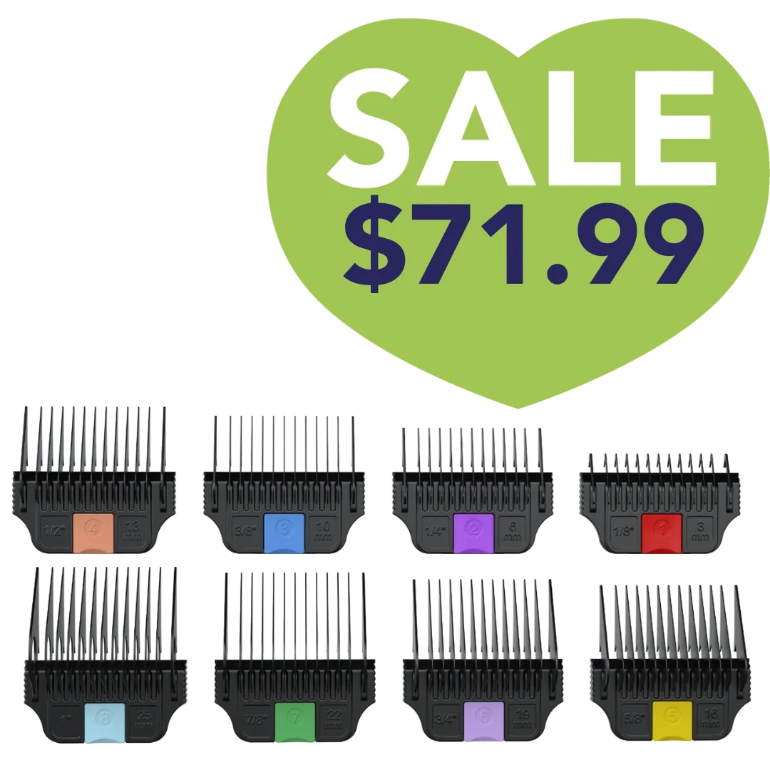 Detachable Stainless Steel Wide Attachment Combs by Wahl