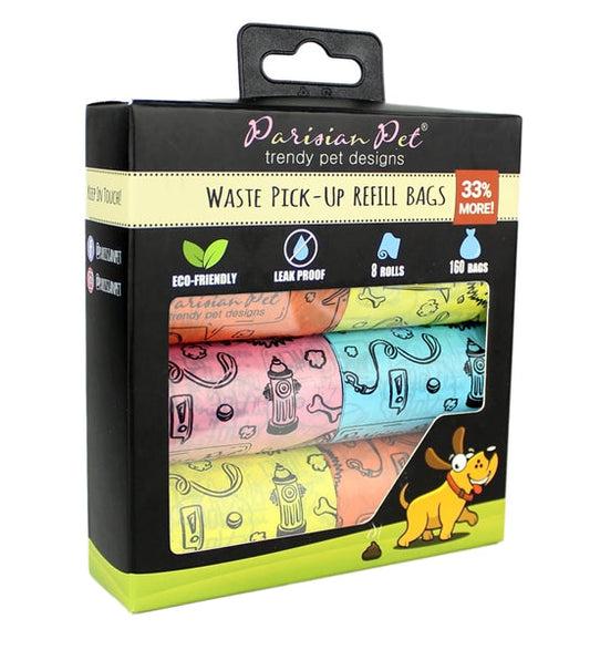 Parisian Pet 'Shoutout' Waste Bags for Dogs & Cats - Strong, Eco-Friendly, Leak-Proof Disposable Pet Waste Bags