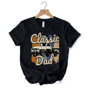 Classic Dad T-Shirt, Black Retro Truck Fathers Tee 