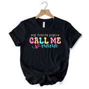 My Favorite People Call Me Nana T-Shirt, Black Casual Tee for Fun and Proud Grandmothers 