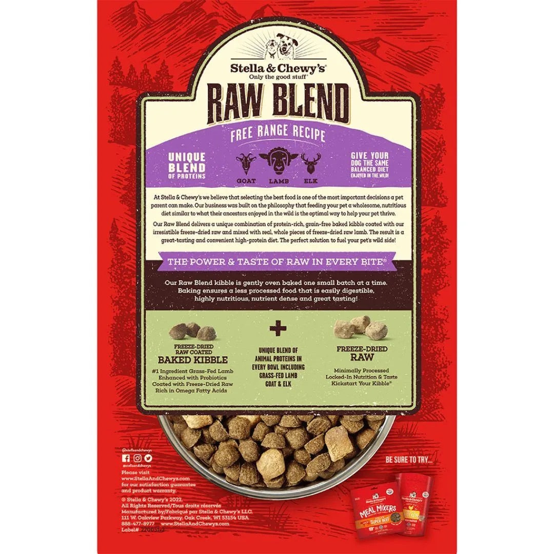 Stella & Chewy’s Raw Blend Free Range Recipe Dog Food 