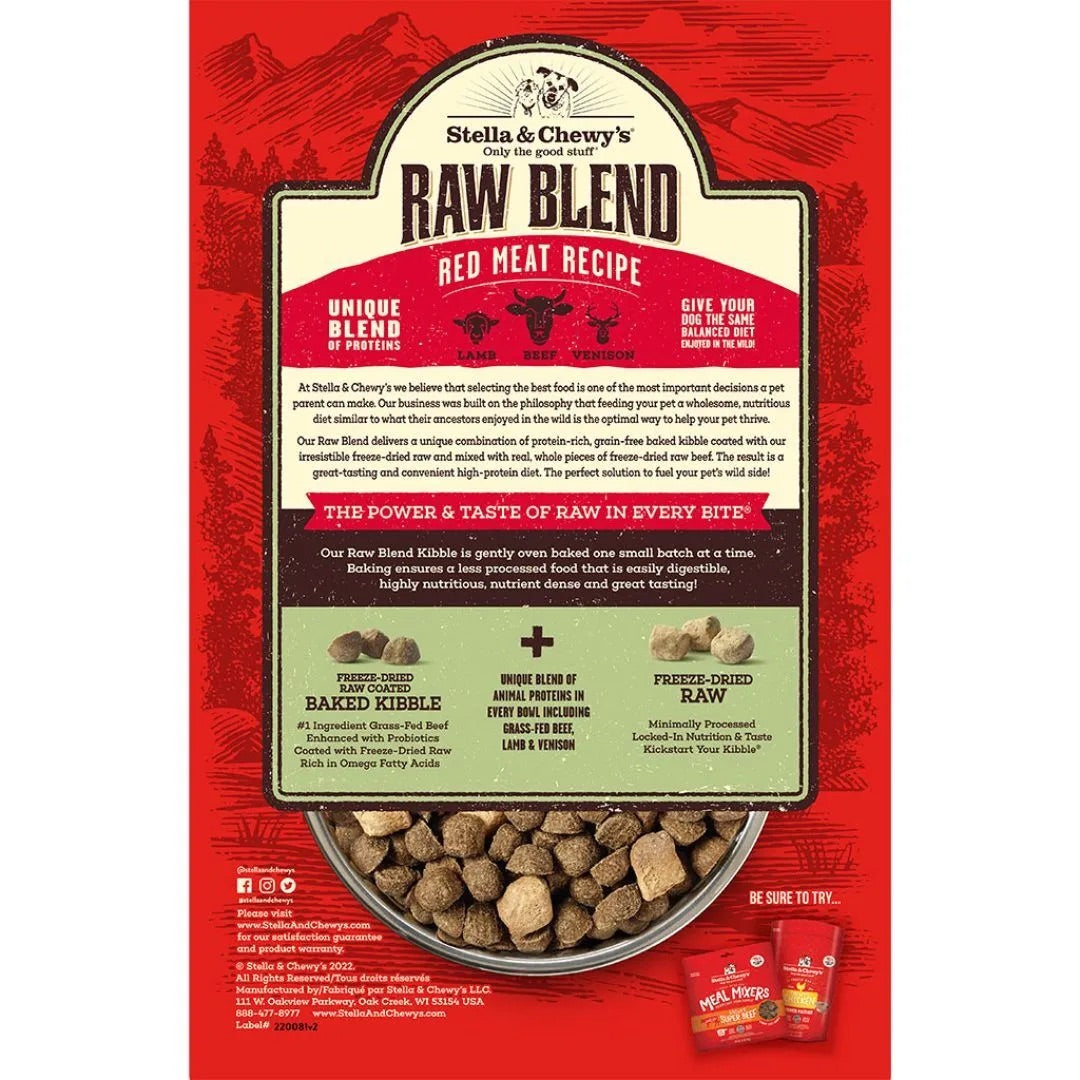 Stella & Chewy’s Raw Blend Red Meat Recipe Dog Food 