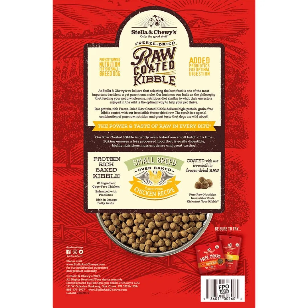 Stella & Chewy’s Raw Coated Small Breed Chicken Dog Food 