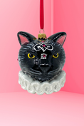 Load image into Gallery viewer, Lunar Cat Polish Glass Ornament 
