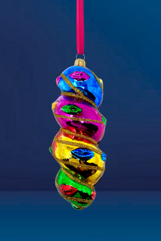 Whirls of Kisses Polish Glass Ornament - Southlake Paws
