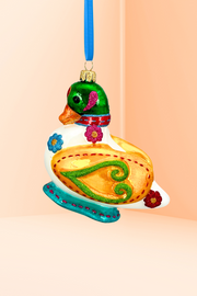 Fairytale Duck Polish Glass Ornament 
