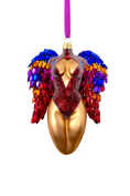 Load image into Gallery viewer, Saphira Winged Angel Sculpture Glass Ornament
