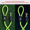 Load image into Gallery viewer, Rope Leash - Rainbow Reflective - Southlake Paws
