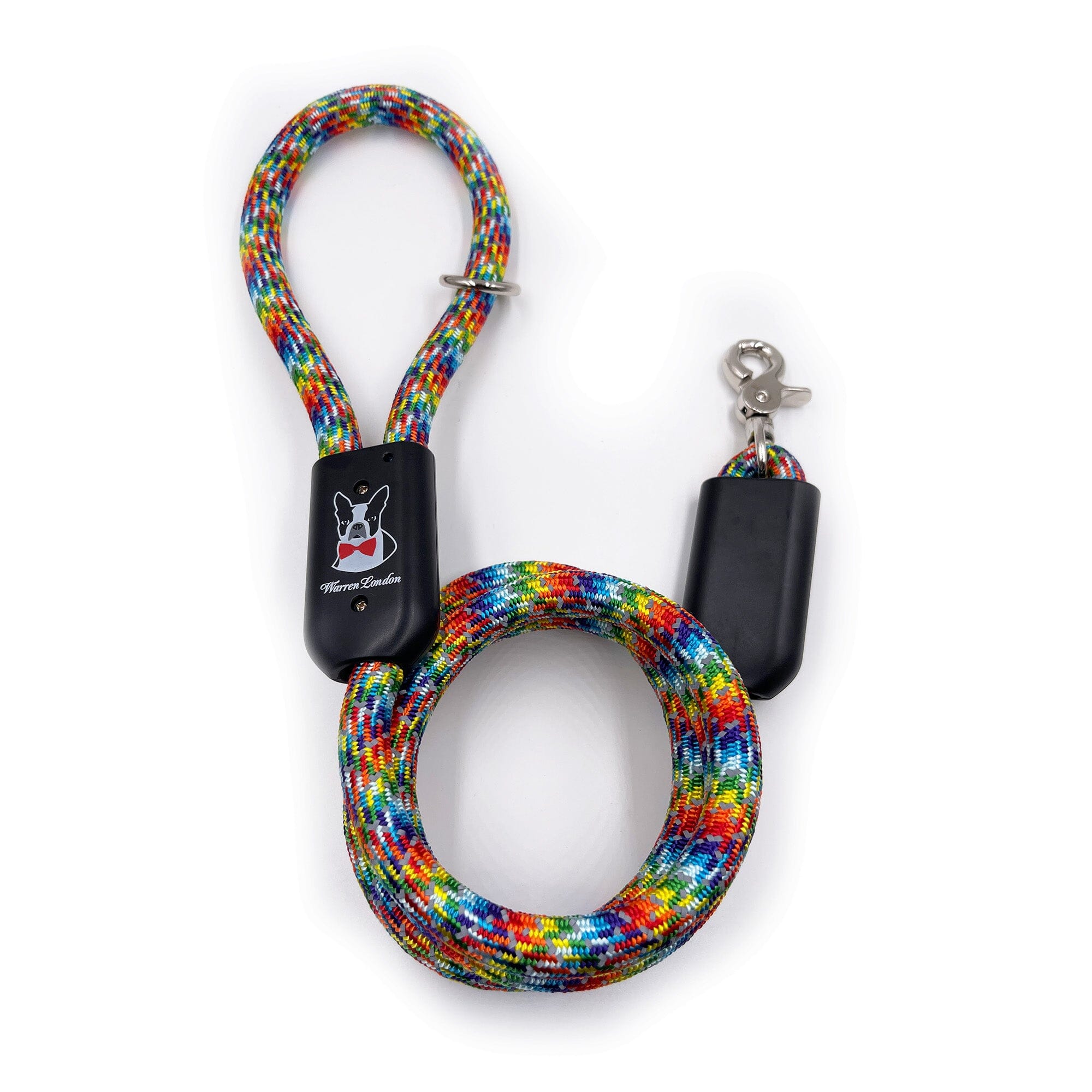 Rope Leash - Rainbow Reflective - Southlake Paws