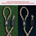 Load image into Gallery viewer, Rope Leash - Rainbow Reflective
