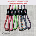 Load image into Gallery viewer, Rope Leash - Rainbow Reflective
