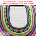Load image into Gallery viewer, Rope Leash - Rainbow Reflective
