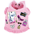 Load image into Gallery viewer, Love Paris Denim Dog Jacket for dogs

