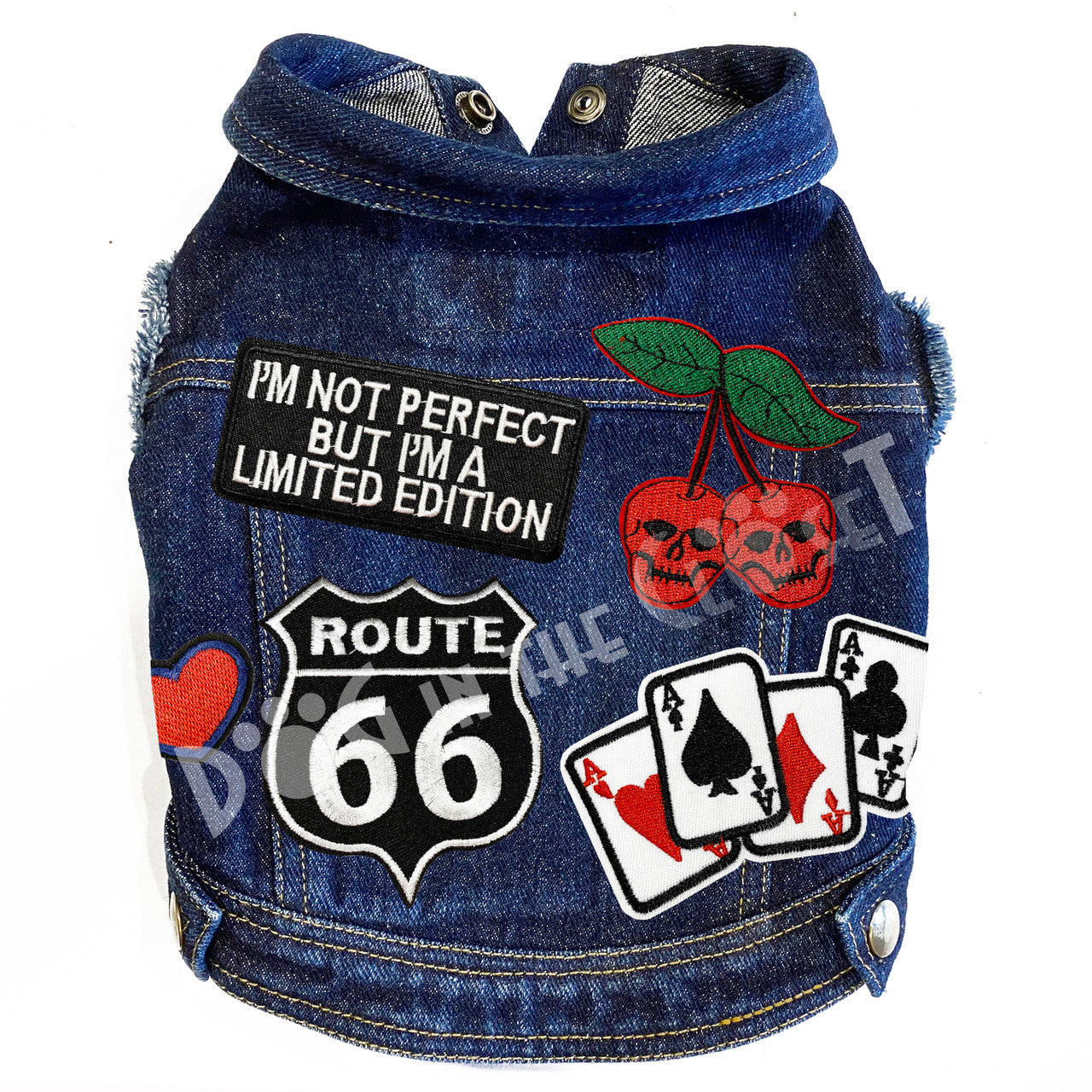 Vegas Denim Dog Jacket for dogs
