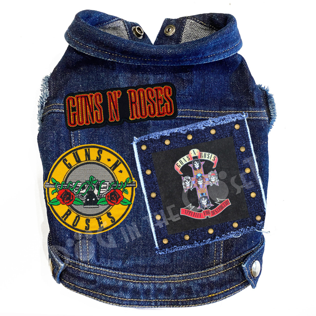 Rock Star - Guns N' Roses - Appetite for Destruction Denim Dog Jacket alternate view
