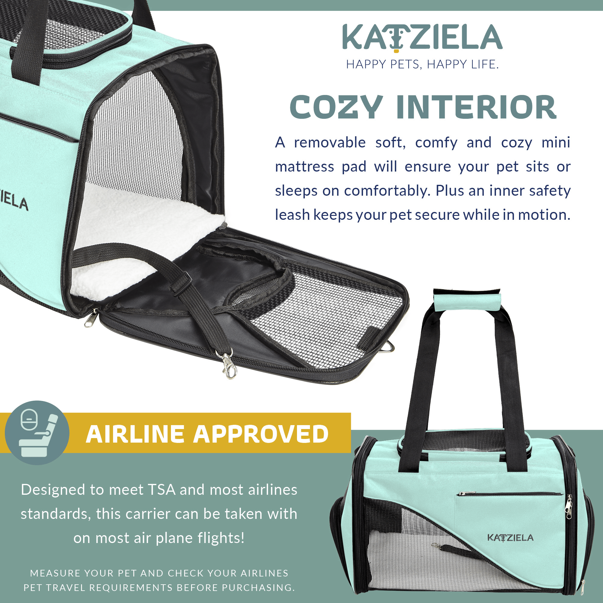 Safari Sleeper Pet Carrier - Comfortable