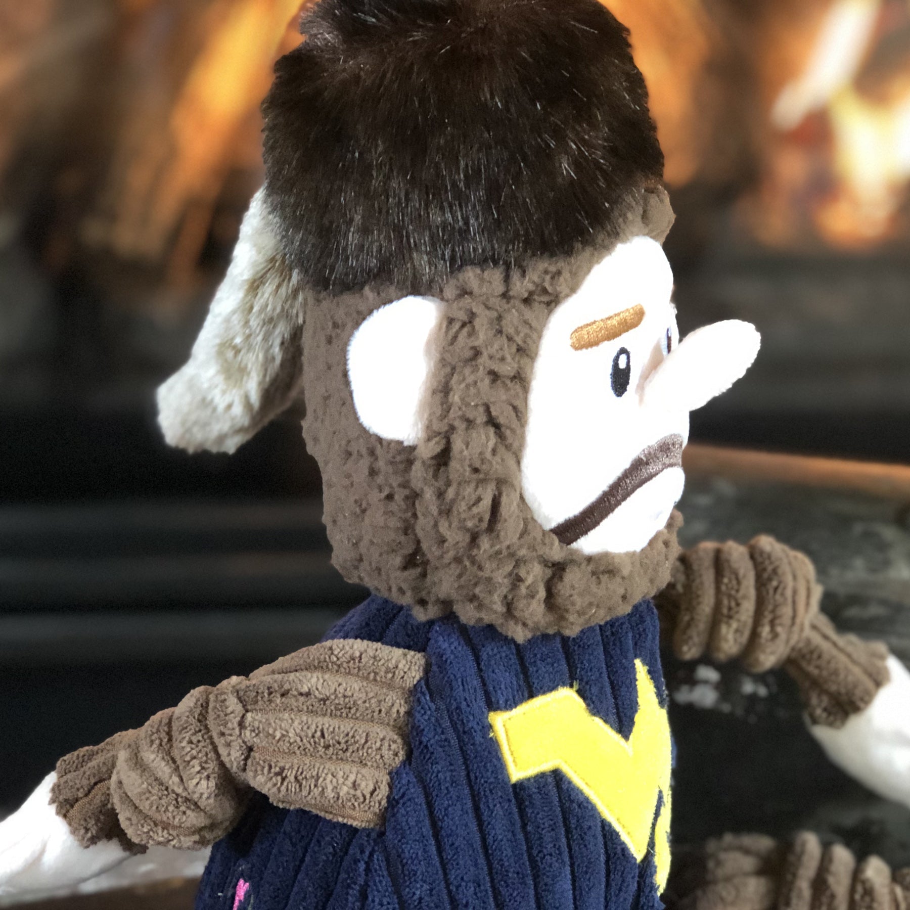 NCAA West Virginia University, Mountaineer Knottie® Plush Dog Toy - image 7