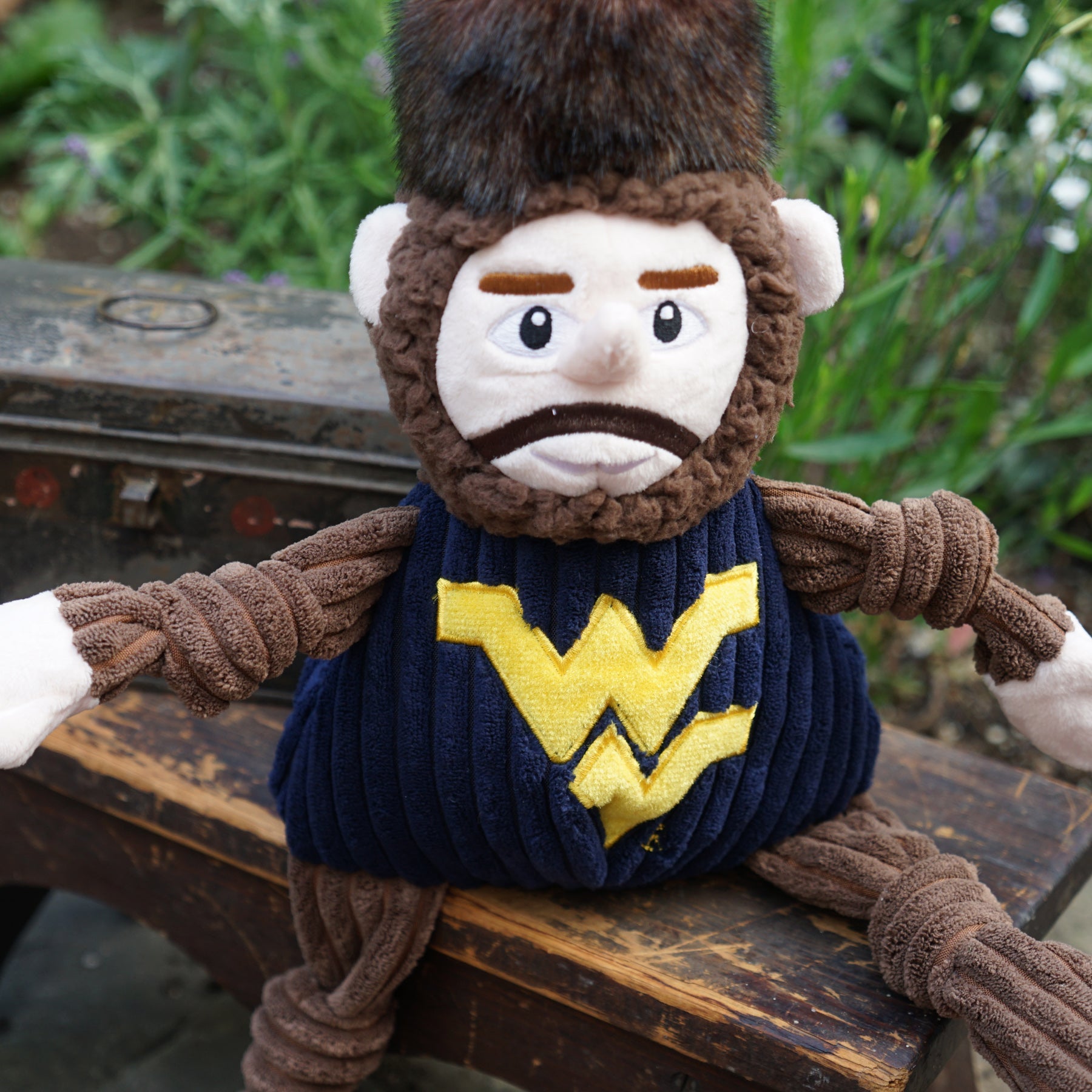 NCAA West Virginia University, Mountaineer Knottie® Plush Dog Toy - image 6
