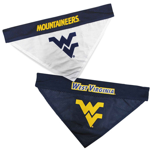 West Virginia Reversible Dog Bandana