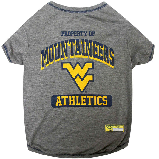 NCAA West Virginia University Mountaineers Dog T-Shirt