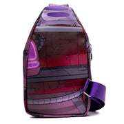 Nickelodeon Vegan Leather Crossbody Sling Bag with Adjustable Straps, Invader Zim Laughing Pose Applique