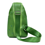 Rick and Morty Bag, Sling, Rick and Morty Pickle Rick Expression Greens, Bounding, Vegan Leather