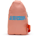 Load image into Gallery viewer, Nickelodeon Bag, Sling, SpongeBob Patrick Star Close Up, Salmon Orange, Bounding, Vegan Leather
