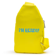 Nickelodeon Bag, Sling, SpongeBob SquarePants Smiling Face Character Close Up Yellow, Bounding, Vegan Leather