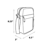 Horror Movies Vegan Leather Cross Body Backpack for Men and Women with Adjustable Strap, Friday the 13th Jason Hockey Mask Quotes Typography Black
