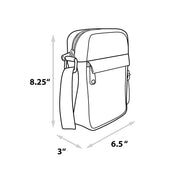 Horror Movies Vegan Leather Cross Body Backpack for Men and Women with Adjustable Strap, Friday the 13th Jason Hockey Mask Quotes Typography Black