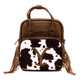 Load image into Gallery viewer, Paramount Network Bag, Cross Body, Yellowstone Dutton Ranch Cowboy Cowhide, Distressed Brown, Vegan Leather
