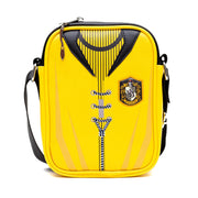 The Wizarding World of Harry Potter Vegan Leather Crossbody Bag with Adjustable Straps, Hogwarts Hufflepuff Quidditch Uniform