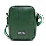 The Wizarding World of Harry Potter Vegan Leather Crossbody Bag with Adjustable Straps, Hogwarts Slytherin Quidditch Uniform Green