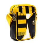 The Wizarding World of Harry Potter Bag, Cross Body, Harry Potter Hogwarts School Hufflepuff Uniform Embroidered, Vegan Leather