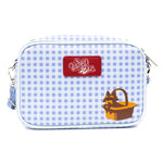 Wizard of Oz Bag, Cross Body, The Wizard of Oz Dorothy Sequined Ruby Slippers with Toto Pose, Blue, Vegan Leather