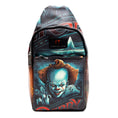 Load image into Gallery viewer, Warner Bros. Horror Movies Vegan Leather Crossbody Sling Bag, It Chapter Two Pennywise Derry Circus Pose, 7" x 14"
