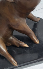 Bronze Metal Cute Pig Statue Sculpture Figure Figurine after PJ Mene 8.5