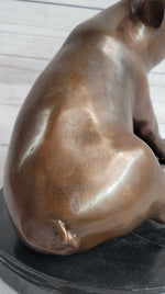 Bronze Metal Cute Pig Statue Sculpture Figure Figurine after PJ Mene 8.5