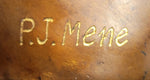 Bronze Metal Cute Pig Statue Sculpture Figure Figurine after PJ Mene 8.5