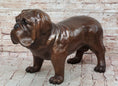 Load image into Gallery viewer, Life Size English Bulldog Puppy Bronze Statue Sculpture Figure 14" x 24" 
