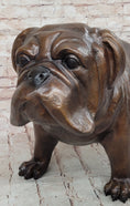 Load image into Gallery viewer, Life Size English Bulldog Puppy Bronze Statue Sculpture Figure 14" x 24" 

