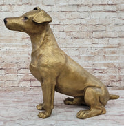 Life Size Jack Russell Terrier Dog Bronze Sculpture Statue Figure 19