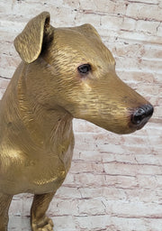 Life Size Jack Russell Terrier Dog Bronze Sculpture Statue Figure 19