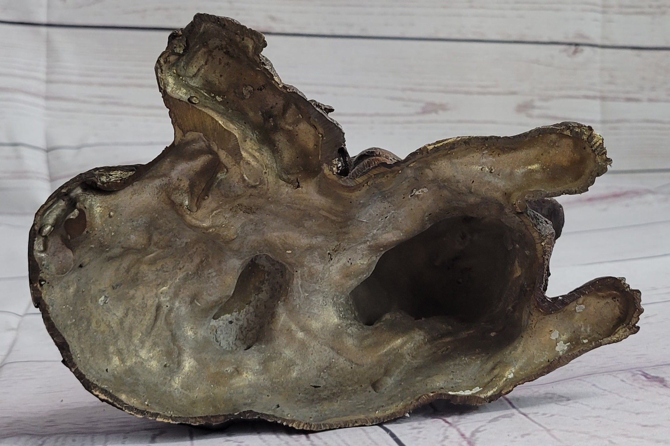 Labrador Retriever and Puppy Bronze Sculpture Dog Figure Figurine Decor 4" x 8"