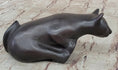 Load image into Gallery viewer, Signed Desk Top Adorable Cat Bronze Sculpture Real Hot Cast Figurine Lost Wax
