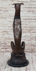 Load image into Gallery viewer, Art Deco Life Size Sitting Greyhound Dog Bronze Sculpture Marble Base Statue
