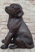 Load image into Gallery viewer, Bronze Metal Labrador Puppy Dog Sculpture Statue Figure Signed Art Collectible
