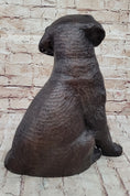 Load image into Gallery viewer, Bronze Metal Labrador Puppy Dog Sculpture Statue Figure Signed Art Collectible
