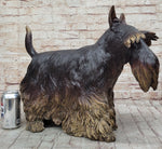 Scottish Terrier Dog Bronze Metal Sculpture Statue Figure Figurine Handmade Art 16